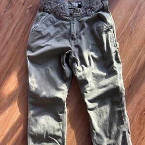 Carhartt Mens Work Pants - Relaxed Fit - Twill 30x32  Olive